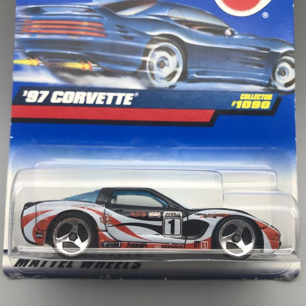 Hot Wheels 1997 '97 Chevrolet Chevy‎ Corvette Car Diecast 1/64 Scale #1090